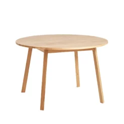 Mesa redonda Triangle Leg, roble lacado al agua*HAY Hot