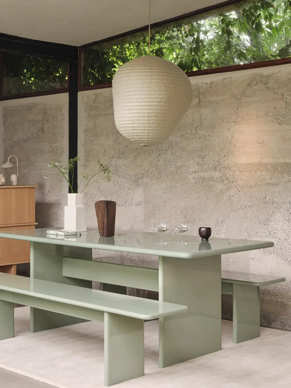 Mesa Rink small 200x90x74 cm, Tea green*Ferm Living Best