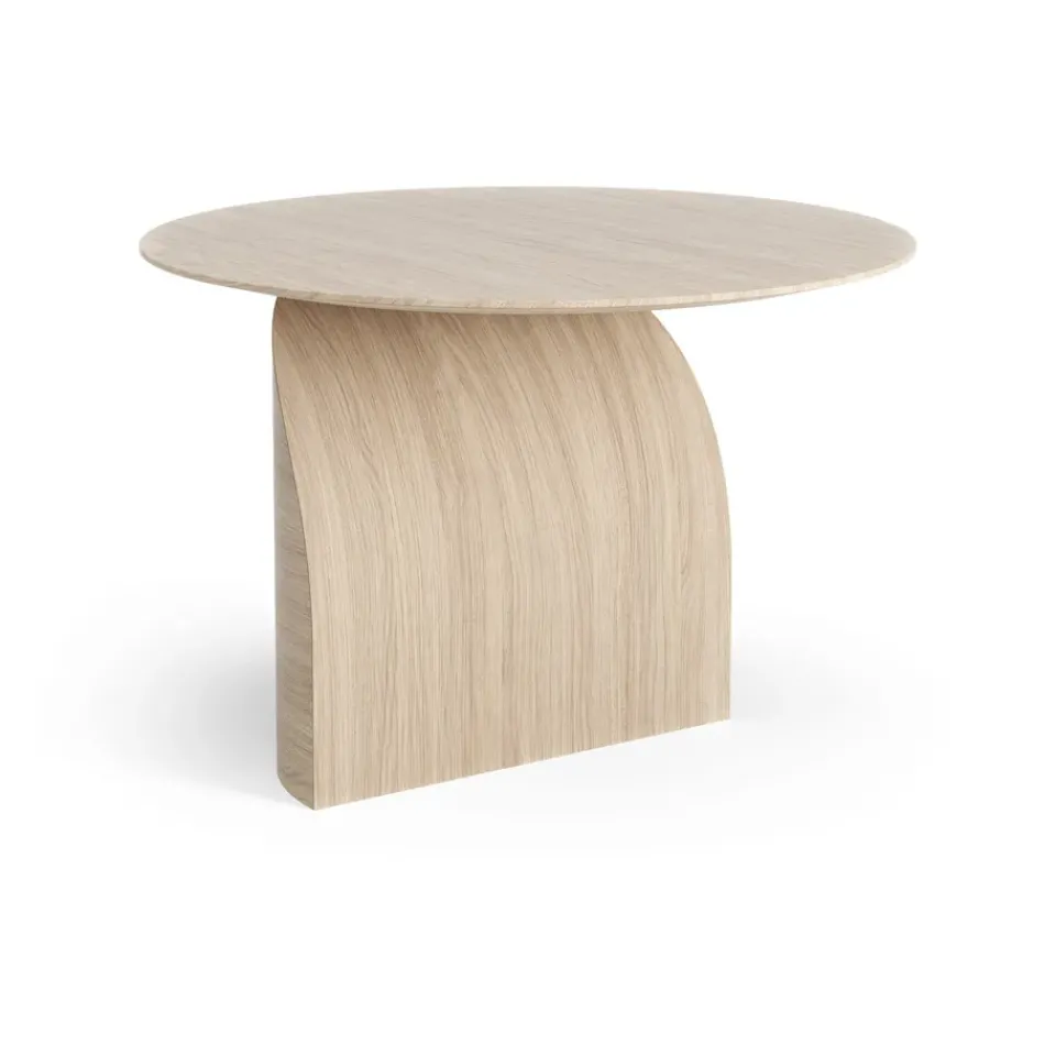 Mesa Savoa H45 cm, roble pigmentado blanco*Swedese