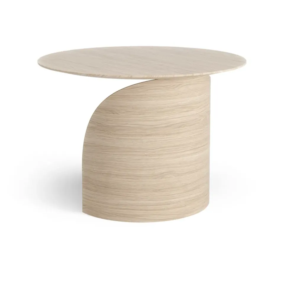 Mesa Savoa H45 cm, roble pigmentado blanco*Swedese