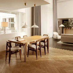 Mesa S-table, Oak matt lacqured, extendable*GUBI Clearance