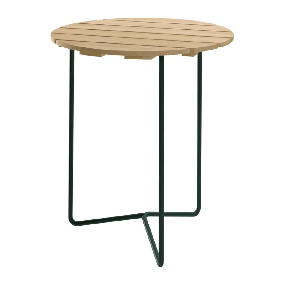 Mesa Table 6B, Pino aceitado con estructura de acero verde*Grythyttan Stålmöbler Discount