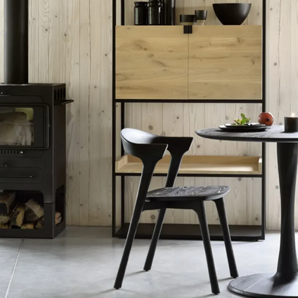 Mesa Torsion, Roble aceitado con cera dura pigmentada de blanco, Ø127 cm*Ethnicraft Hot