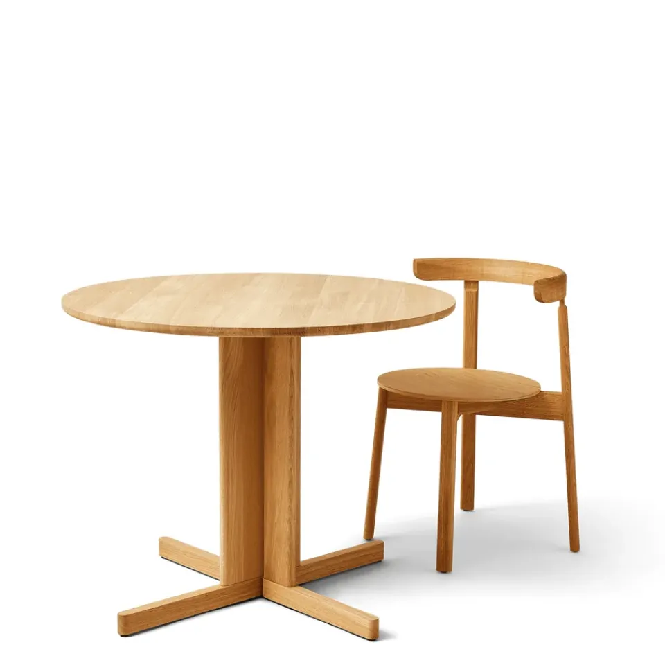 Mesa Trefoil Ø90 cm, Roble*Form & Refine