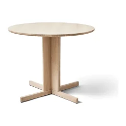 Mesa Trefoil Ø90 cm, Roble blanco*Form & Refine Clearance