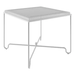 Mesa Tropique 90x90x75 cm, Classic white semi matt*GUBI Outlet