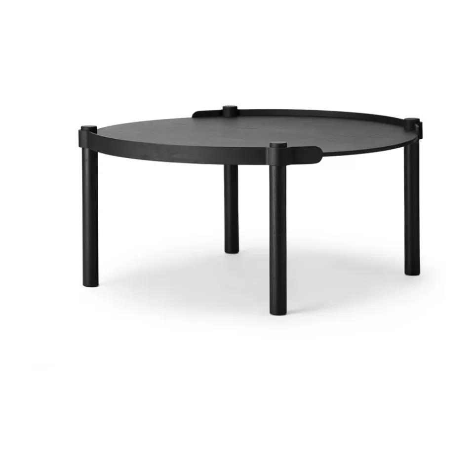 Mesa Woody Ø80 cm, Black stained oak*Cooee Design Sale