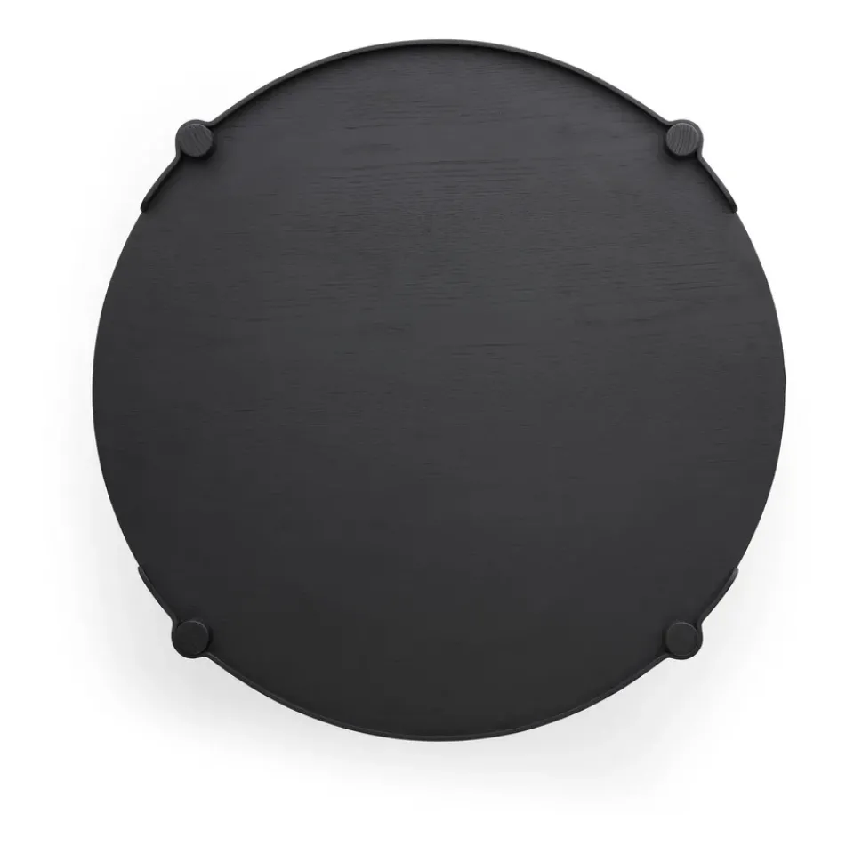 Mesa Woody Ø80 cm, Black stained oak*Cooee Design Sale