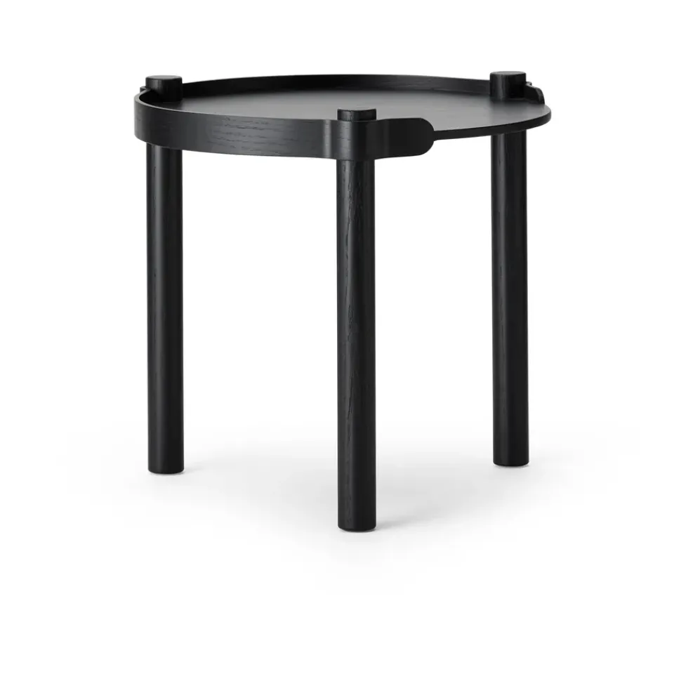 Mesa Woody Ø45 cm, Black stained oak*Cooee Design Sale