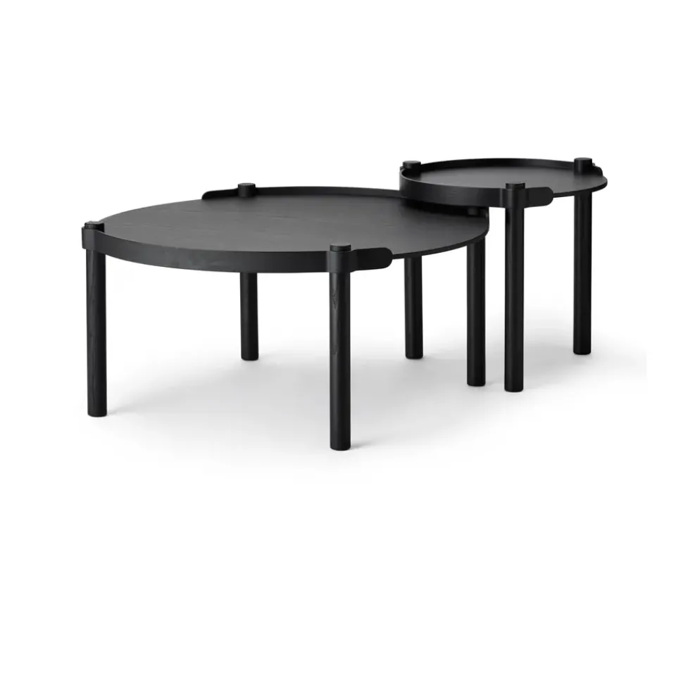 Mesa Woody Ø45 cm, Black stained oak*Cooee Design Sale