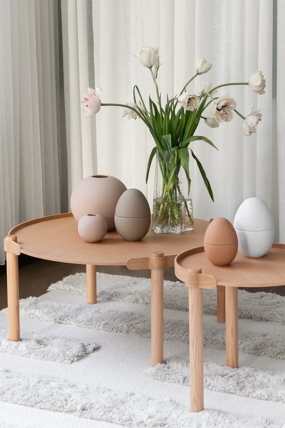 Mesa Woody Ø80 cm, Oak*Cooee Design