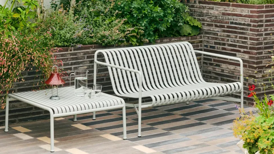 Mesa 81,5x86x38 cm Palissade Low Table, Sky grey*HAY Online