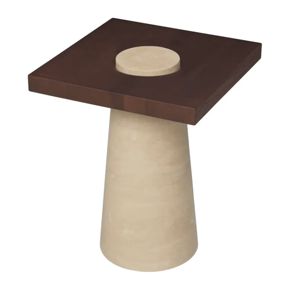 Mesas auxiliar Grova, Travertine, 40x40x50 cm*Ferm Living Hot