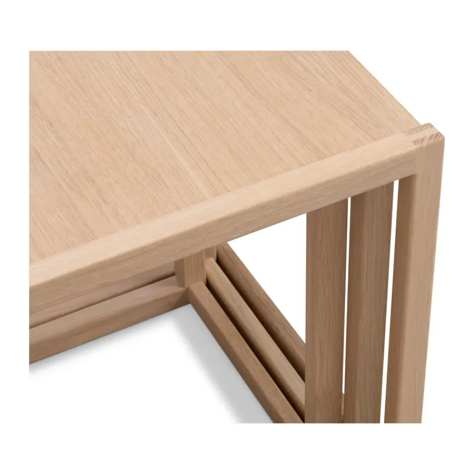Mesas nido BM375, 3 piezas, Roble claro aceitado*Fredericia Furniture Outlet