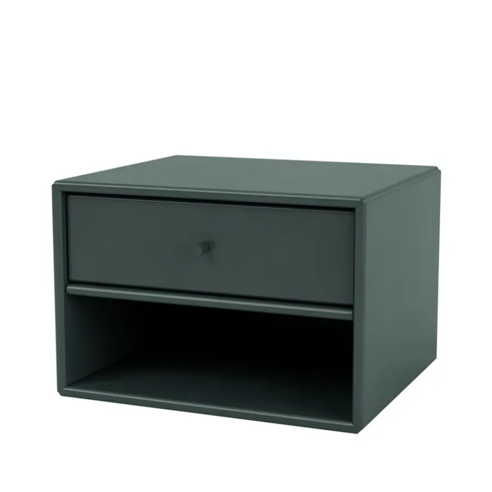 Mesilla de noche Dash, Black jade 163, incl. suspensión*Montana Discount