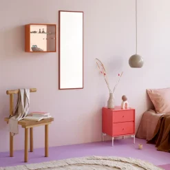 Mesilla de noche Drift, Truffle 141, patas de cromo*Montana Best