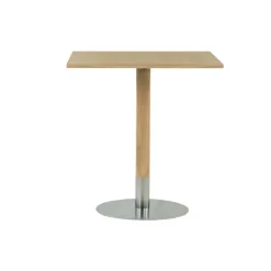 Mesita de café Rod 70x70 cm, Roble blanqueado con acabado mate*Mavis New