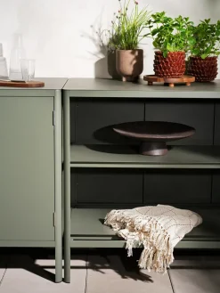 Mueble bajo de cocina exterior Kelia con fregadero, Nordic green, 121x90x64*Brafab New