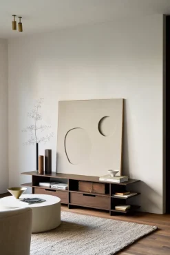 Mueble multimedia Kabuki, Teca teñida oscura*Ethnicraft Best