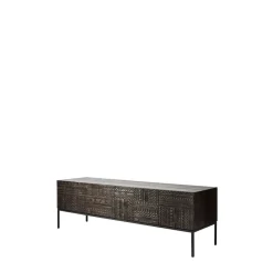 Mueble multimedia Tabwa , Teca negra 51x160 cm*Ethnicraft Clearance