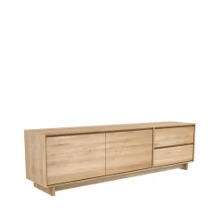 Mueble multimedia Wave 60x210 cm, Roble con aceite duro encerado*Ethnicraft Best