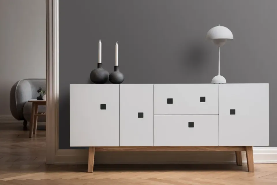 Mueble TV Peep M2, , retro, base de roble*Zweed