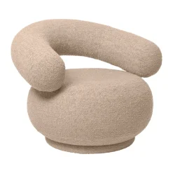 Orbo Lounge chair, Raw bouclé - Natural*Ferm Living