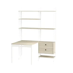 Panel de suelo , Blanco, 200x30 cm, paquete de 2*String Best