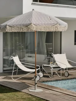 Parasol Gatsby, Grey stripe, Ø185 cm*Brafab Hot