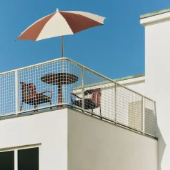 Parasol Terrazza Octagon, Blanco roto-burdeos*HAY