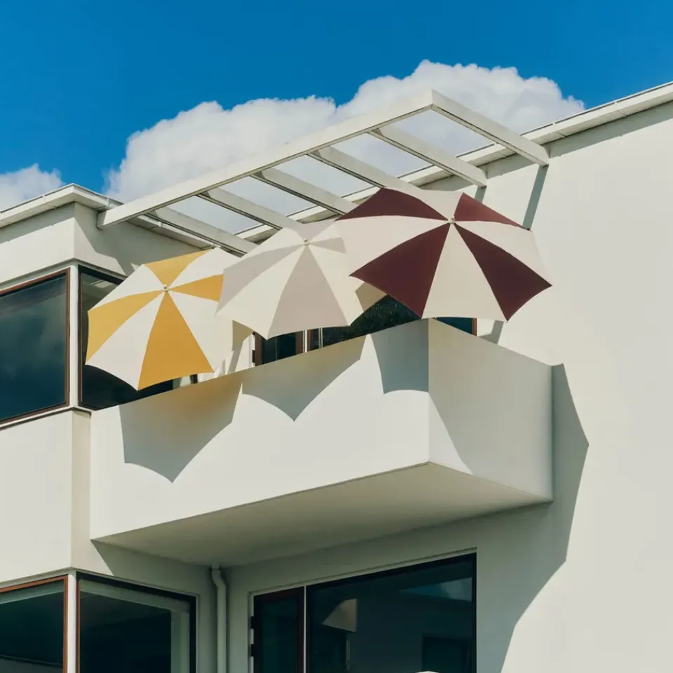 Parasol Terrazza Octagon, Blanco roto-burdeos*HAY
