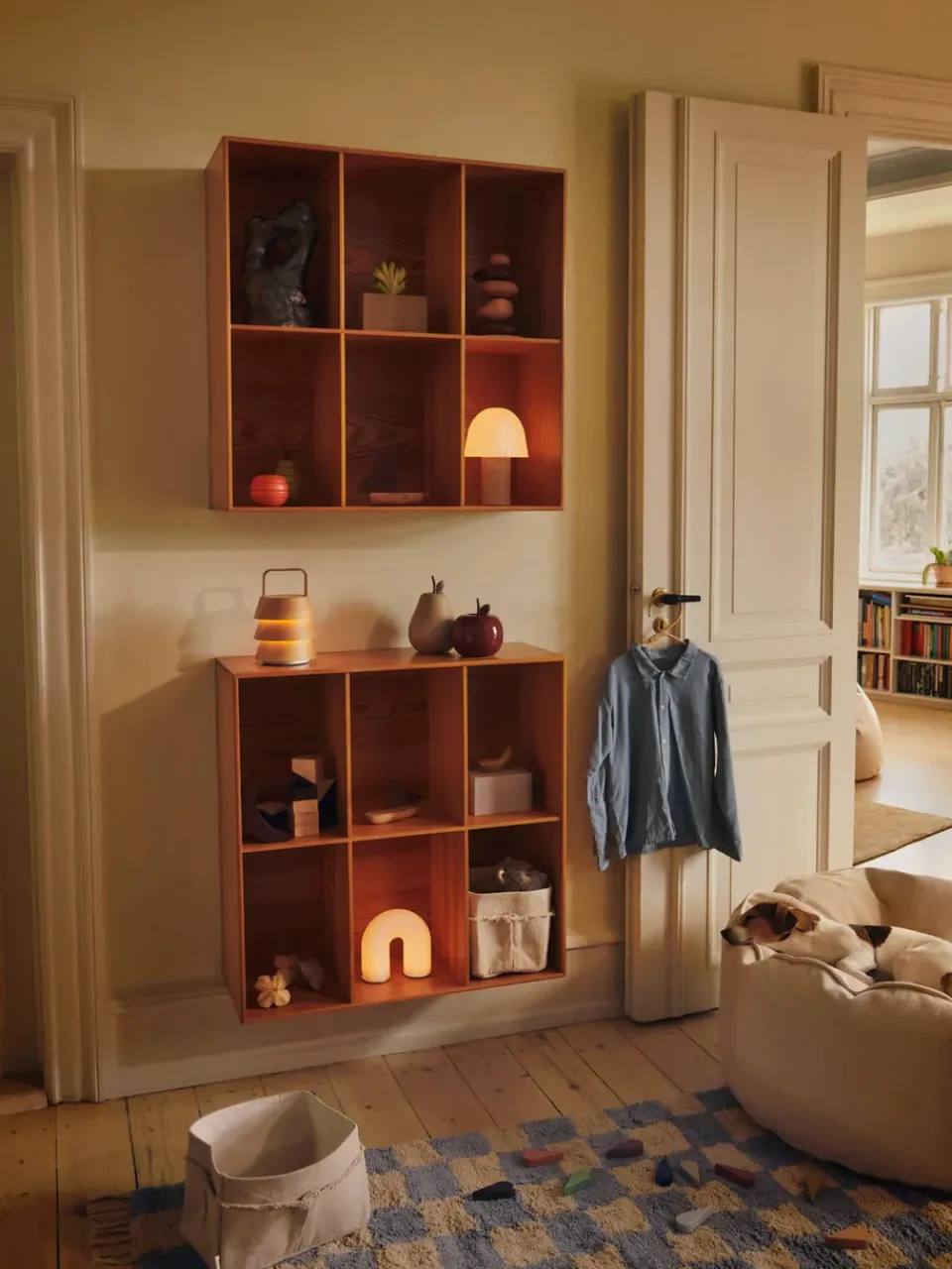 Perchas Wavi 3-pack, Natural*Ferm Living Outlet