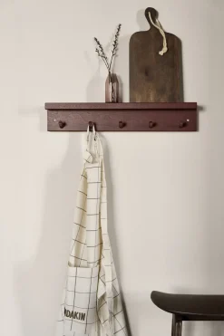 Perchero con estante Alley, Burdeos*Scandi Living Discount