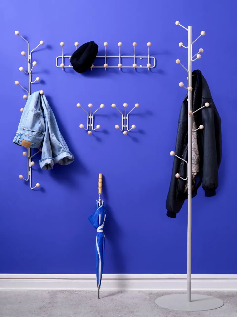 Perchero de pared Bill XS, Greige*Maze Outlet