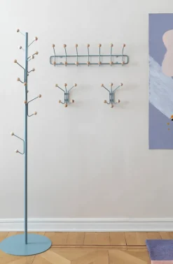 Perchero de pared Bill XS, Pigeon blue*Maze Best