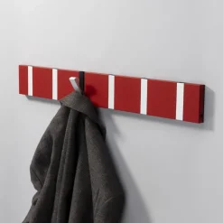 Perchero de pared Knax 80 cm, rojo-gris*LoCa New