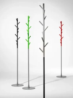 Perchero de pie Sticks, blanco-plata*SMD Design Outlet