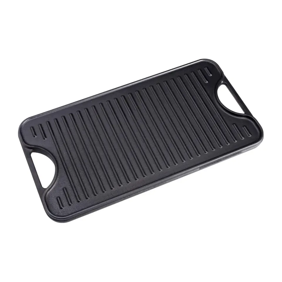 Plancha de hierro fundido reversible 25x47 cm,*Victoria Discount