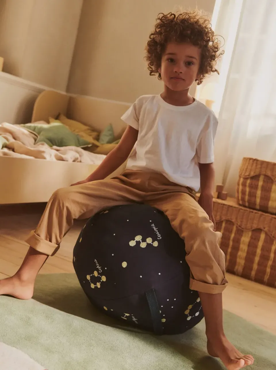 Puf de asiento Constellation, Dark blue, Ø50 cm*Ferm Living Best