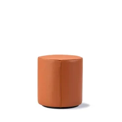Puf Mono , Cuero omni 307 cognac - Ø39 cm*Fredericia Furniture Clearance