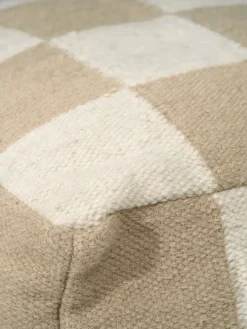 Puf Square 50x50 cm, Blanco-natural*Classic Collection New