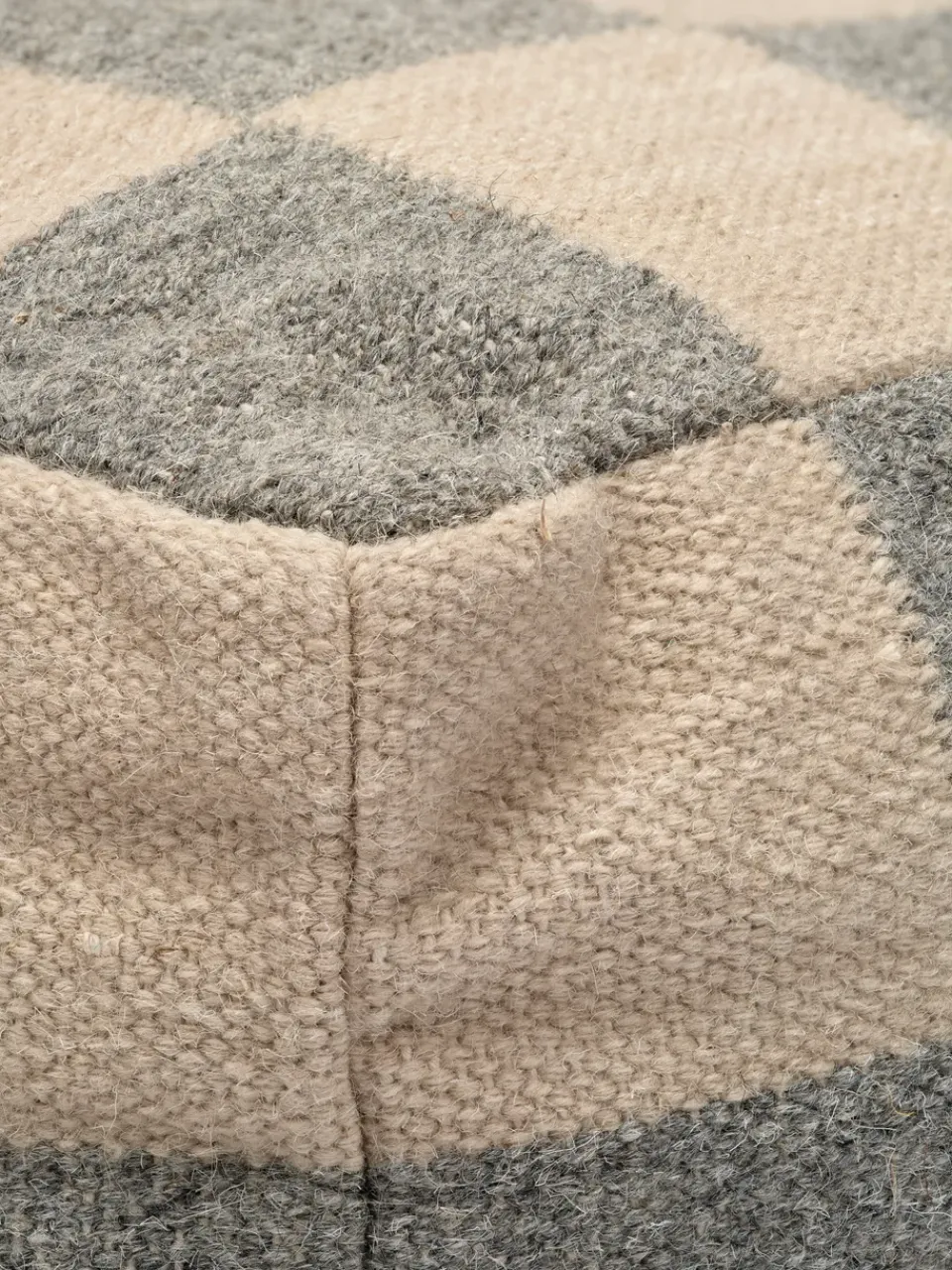 Puf Square 50x50 cm, Gris-natural*Classic Collection