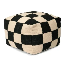 Puf Square 50x50 cm, Negro-natural*Classic Collection Outlet