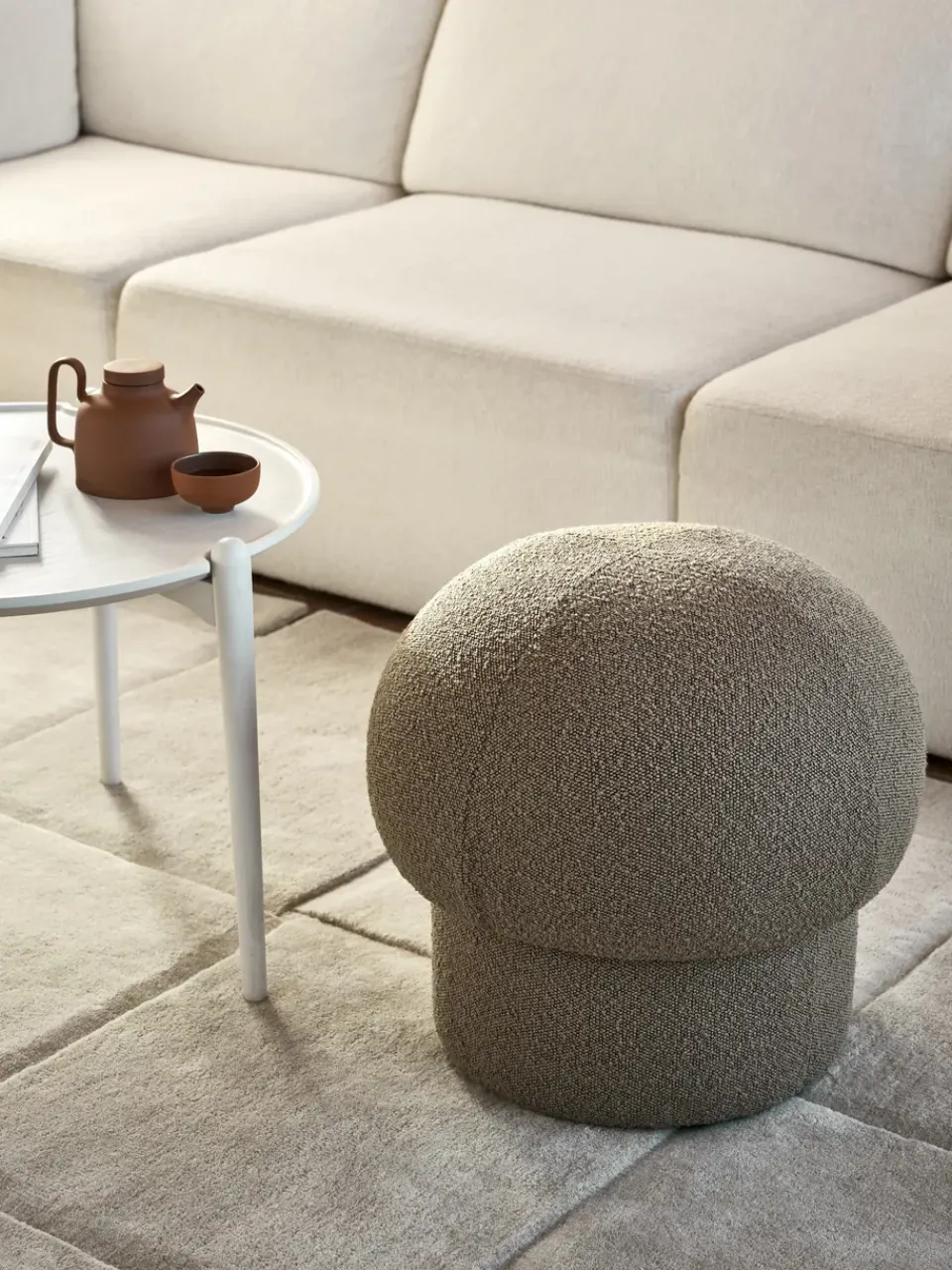 Pufe Uno Ø50 cm, Brown*Design House Stockholm Best