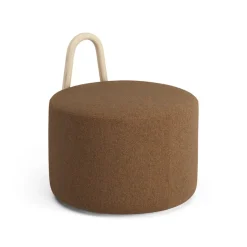 Puff Amstelle mediano con respaldo fresno lacado natural, Main Line Flax 15*Swedese Discount