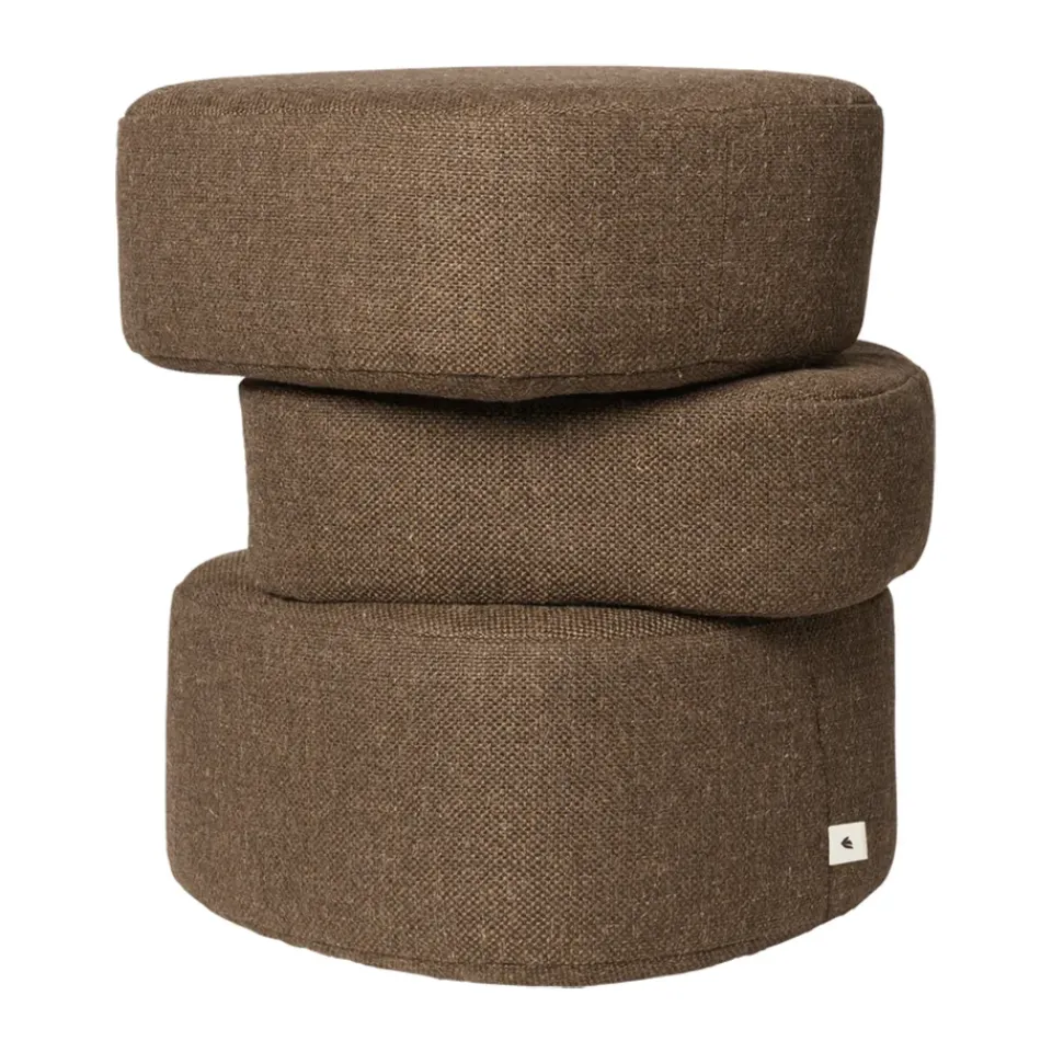 Puff de asiento Plyo staple, Dark brown*Ferm Living Outlet