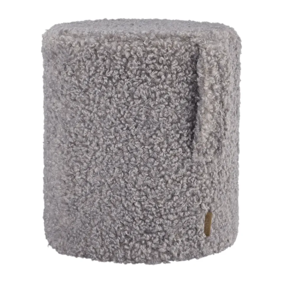 Puff de asiento Teddy, Sharkskin, Ø35 × 40 cm*Blomus Best