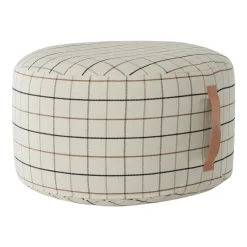 Puff Grid Ø65 cm, Off white*OYOY Sale