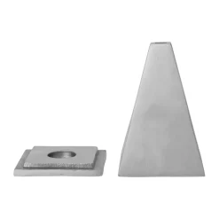 Quemador de incienso Pyra con forma de cono, Borstad aluminium*Ferm Living Hot
