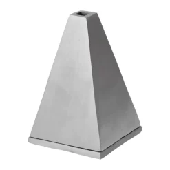 Quemador de incienso Pyra con forma de cono, Borstad aluminium*Ferm Living Hot